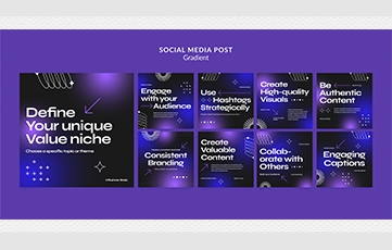 gradient-spersonal-branding-concept-instagram-posts