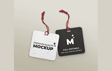label mock up