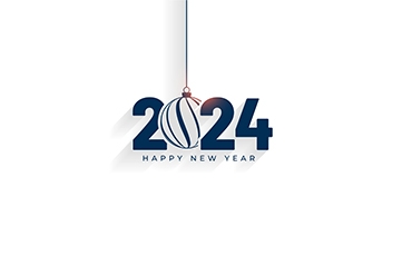 happy-new-year-2024-holiday-background-with-hanging-xmas-ball-vector 2024