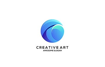 logo-round-gradient-colorful-design