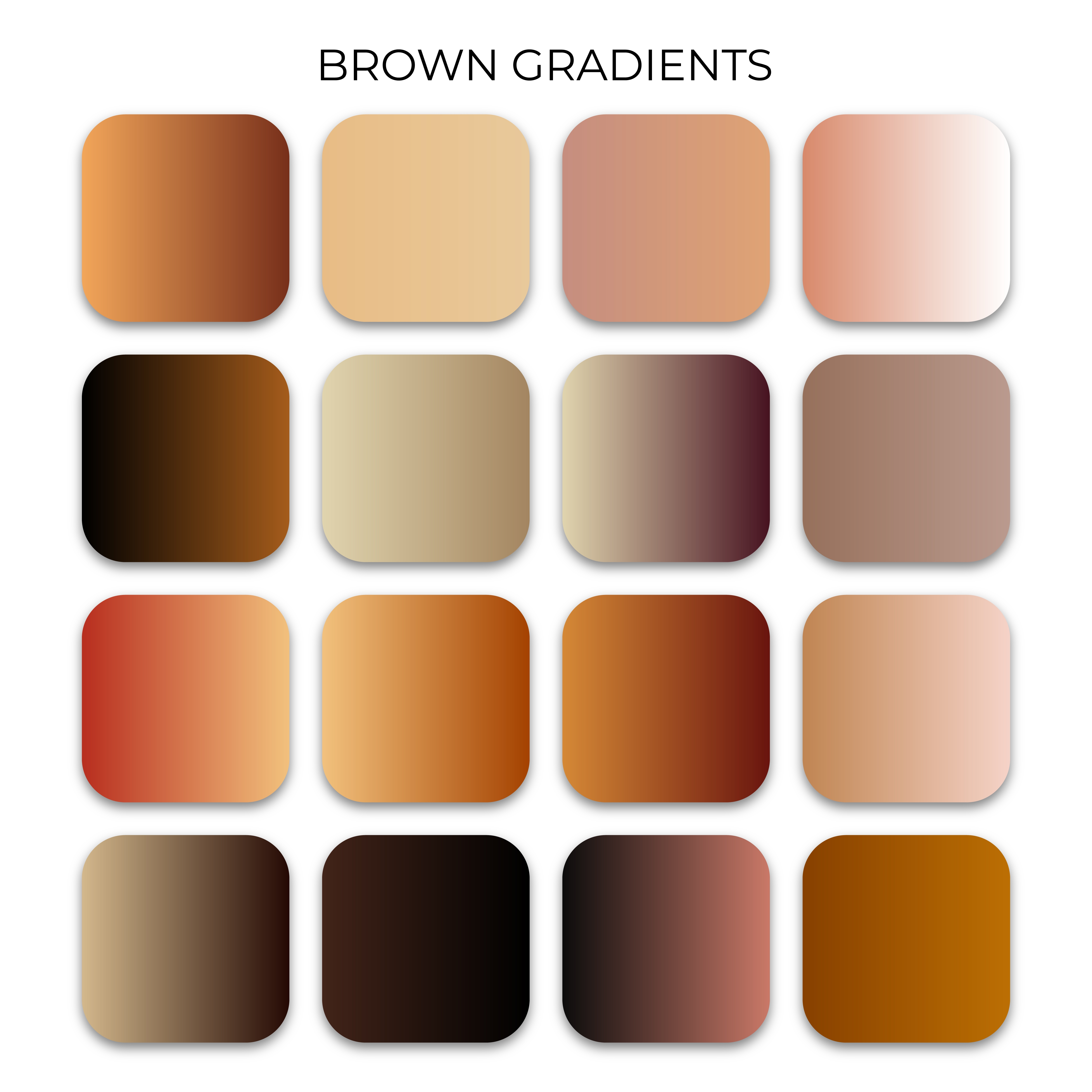 Brown gredient colors