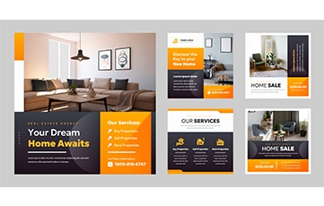 real-estate-concept-instagram-post colour