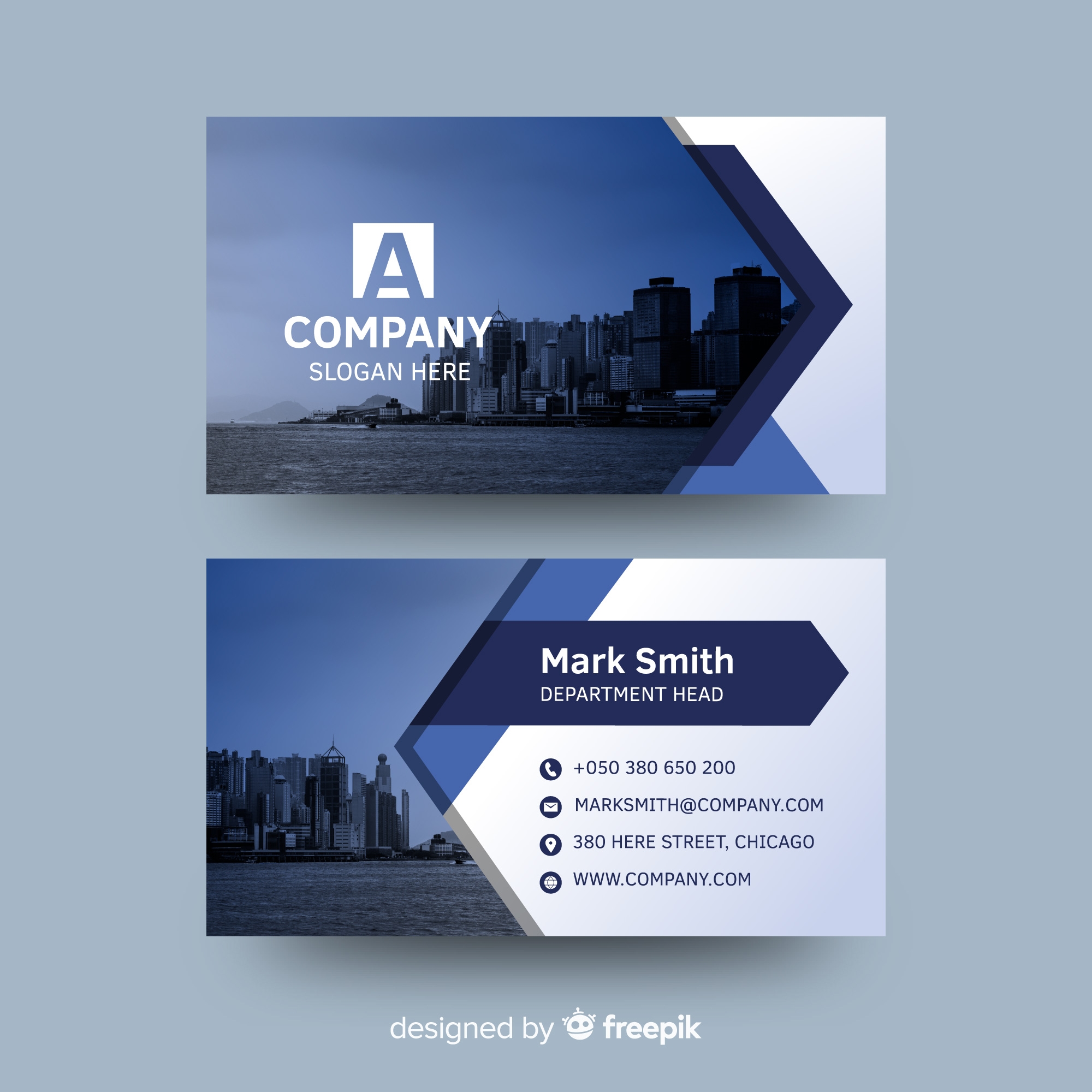 abstract-business-card-template-with-photo