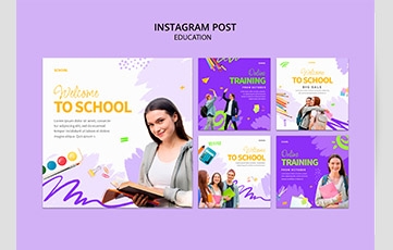 education purple post