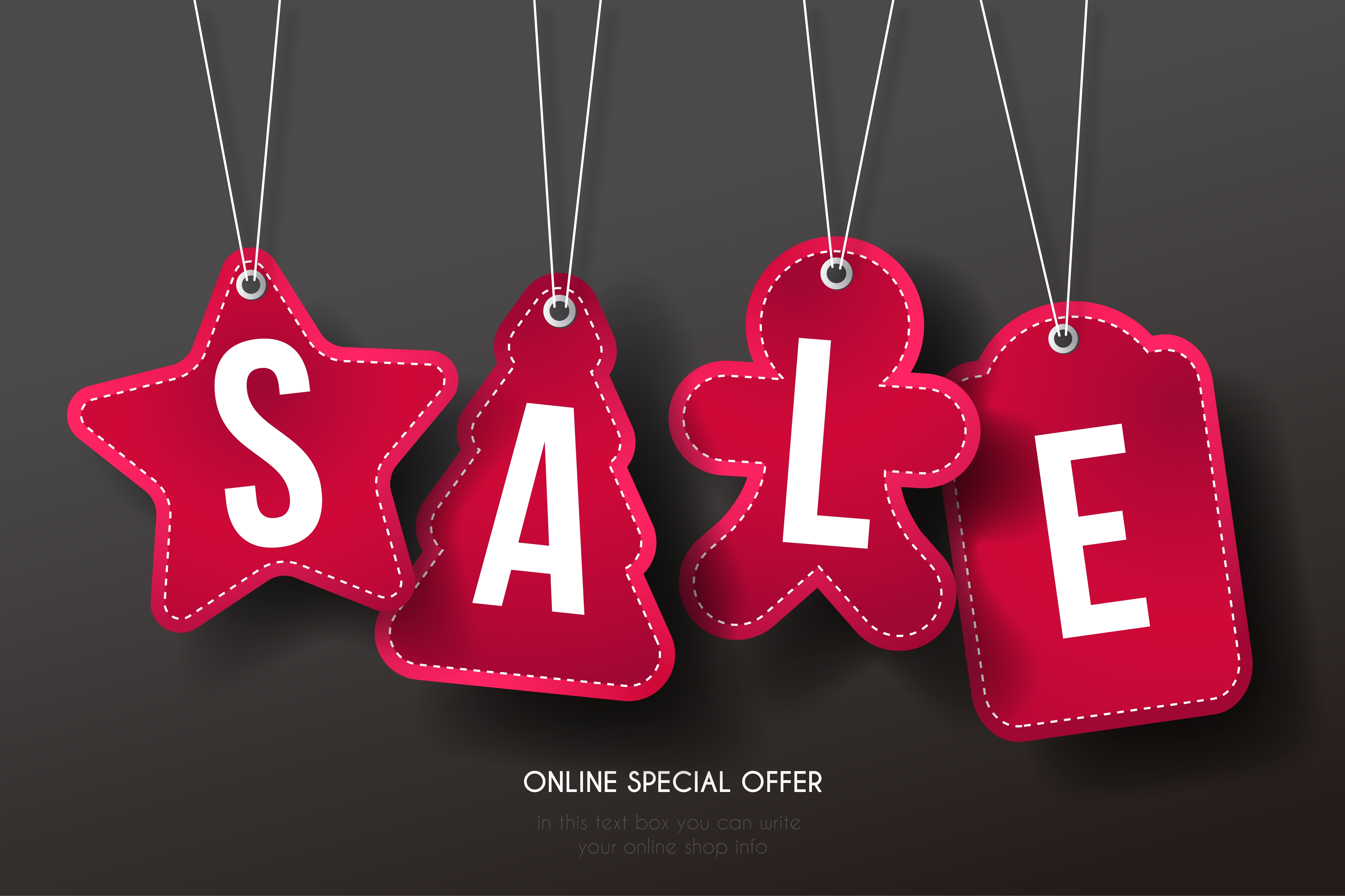 Sale 3d vector