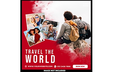 travel-world-social-media-template red