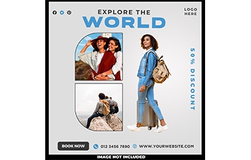 travel-world-social-media-template gray