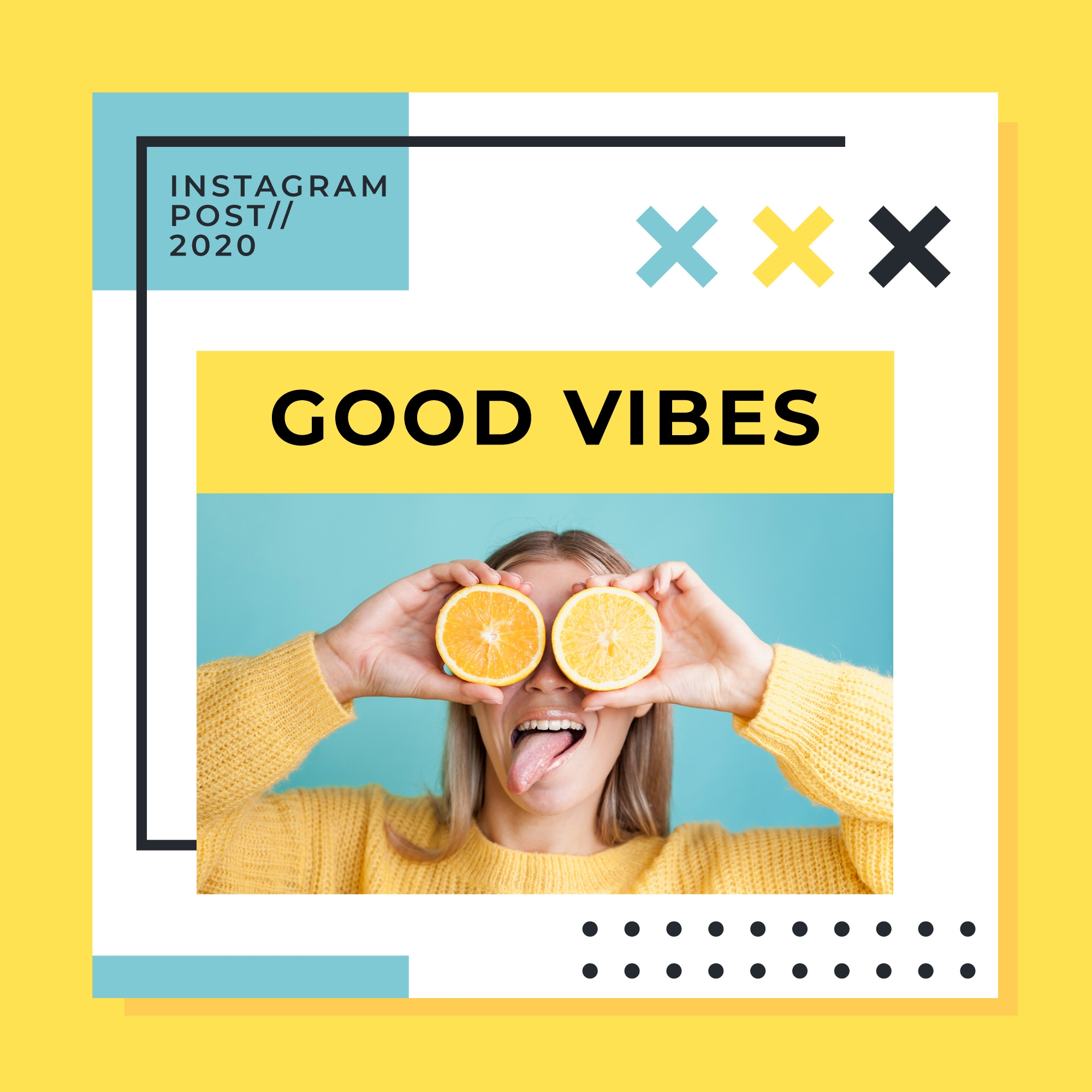 instagram post with good vibes
