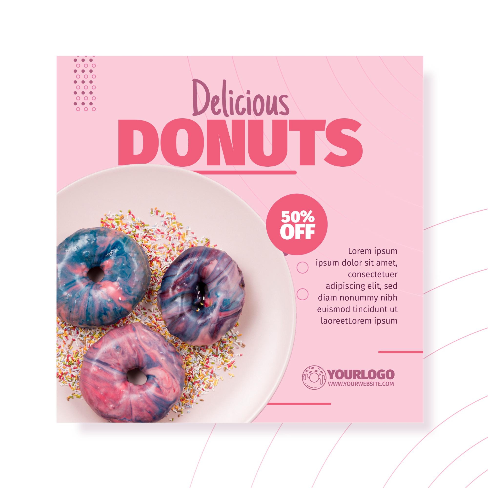 Delicius donuts post instagram