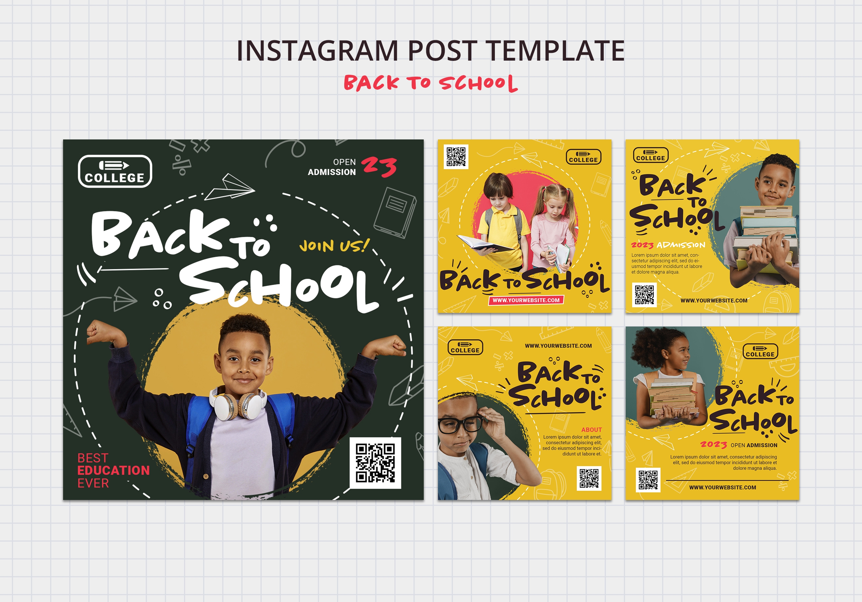 Back to school social media post