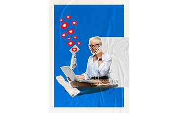 social-media-concept-composition blue