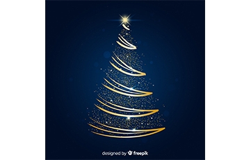abstract-golden-christmas-tree