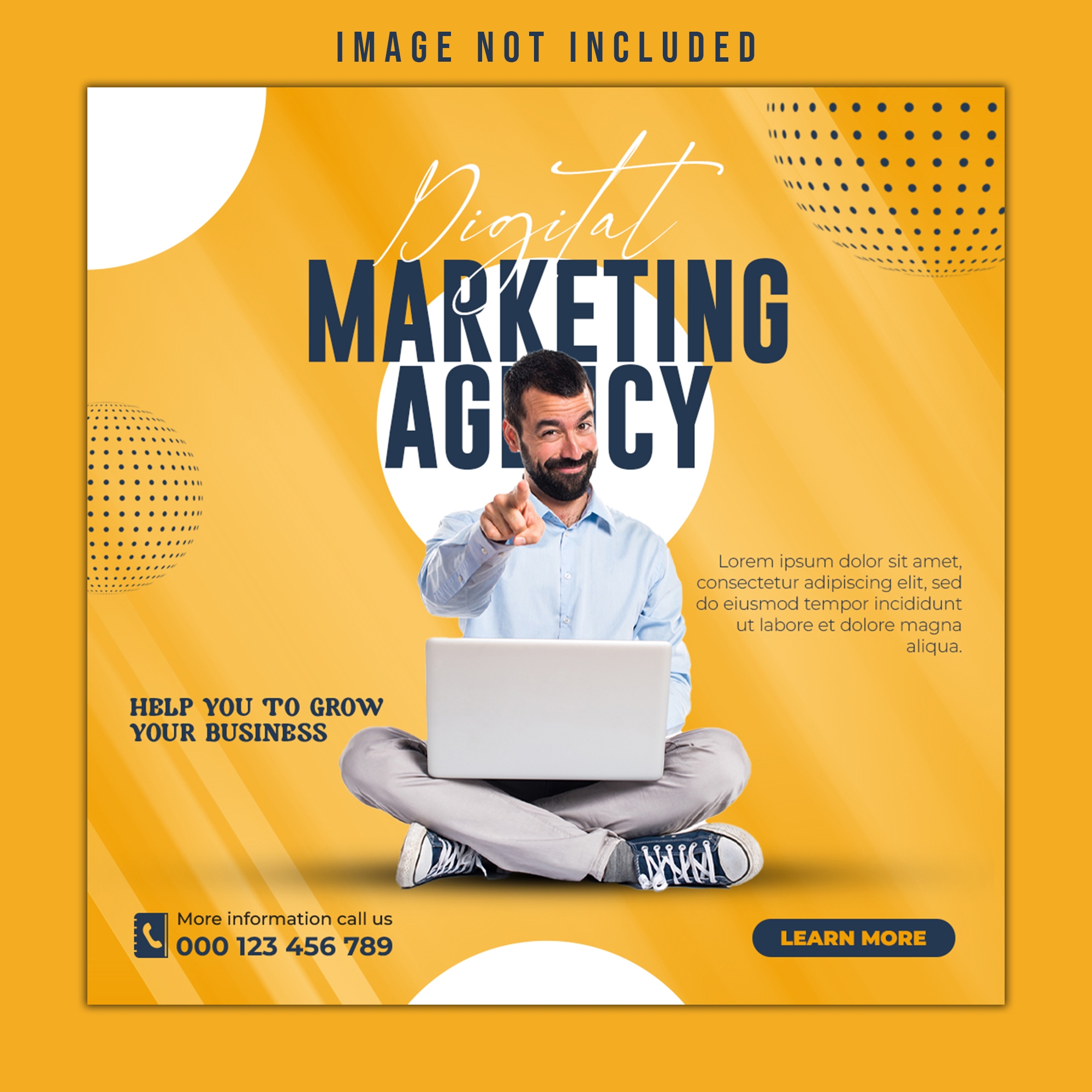 digital marketing agency corporate social media post template