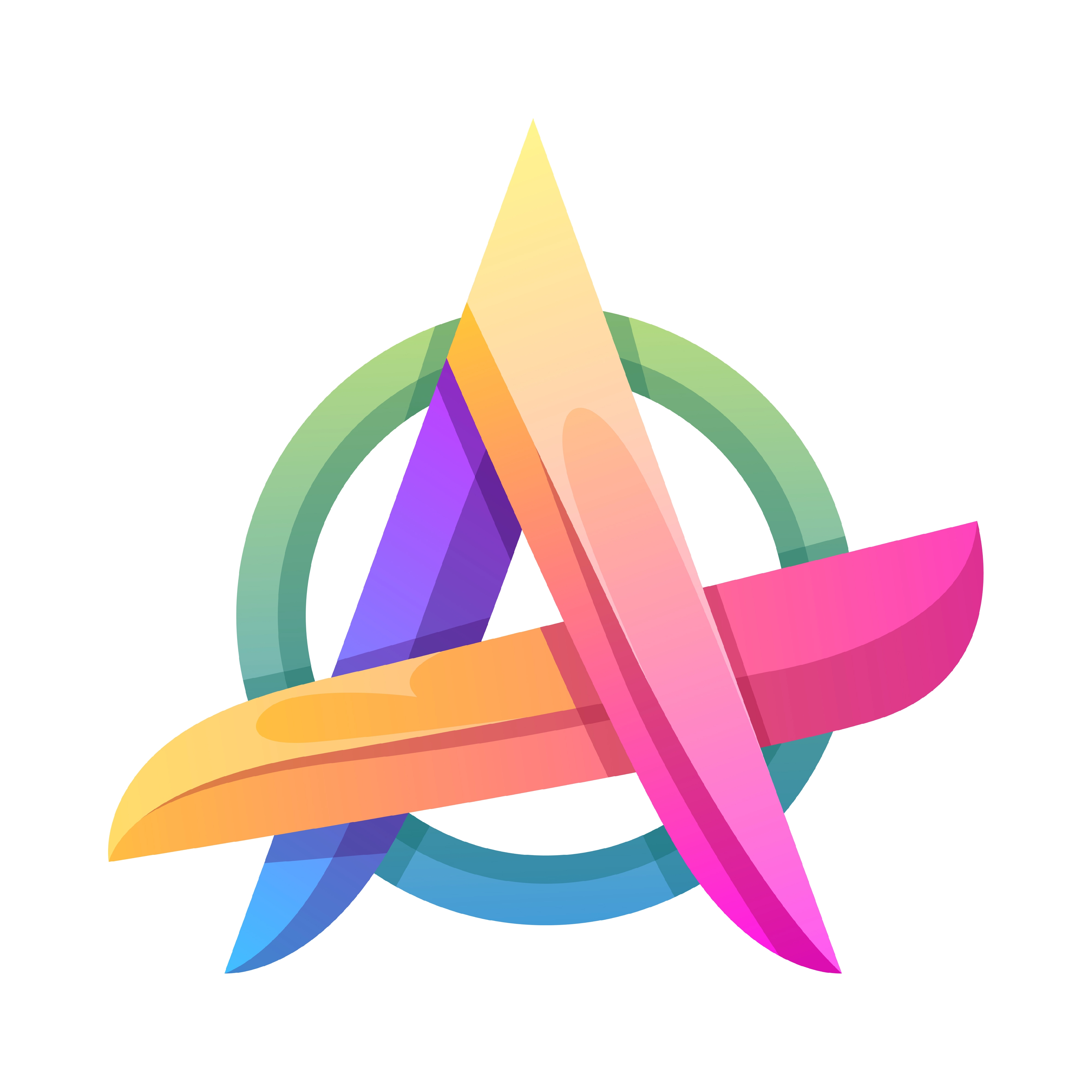 colorful letter gradient logo design