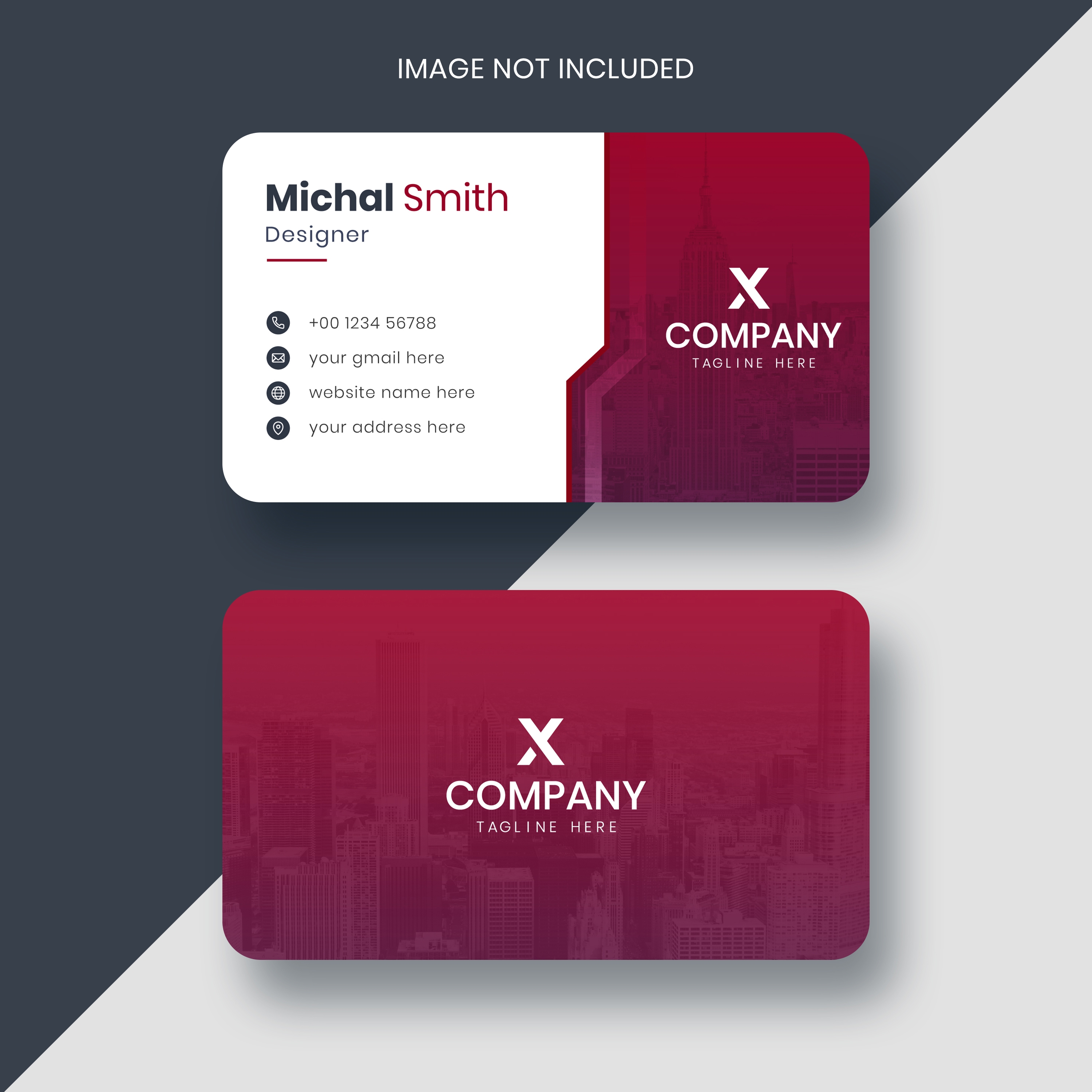 Creative modern business card design template