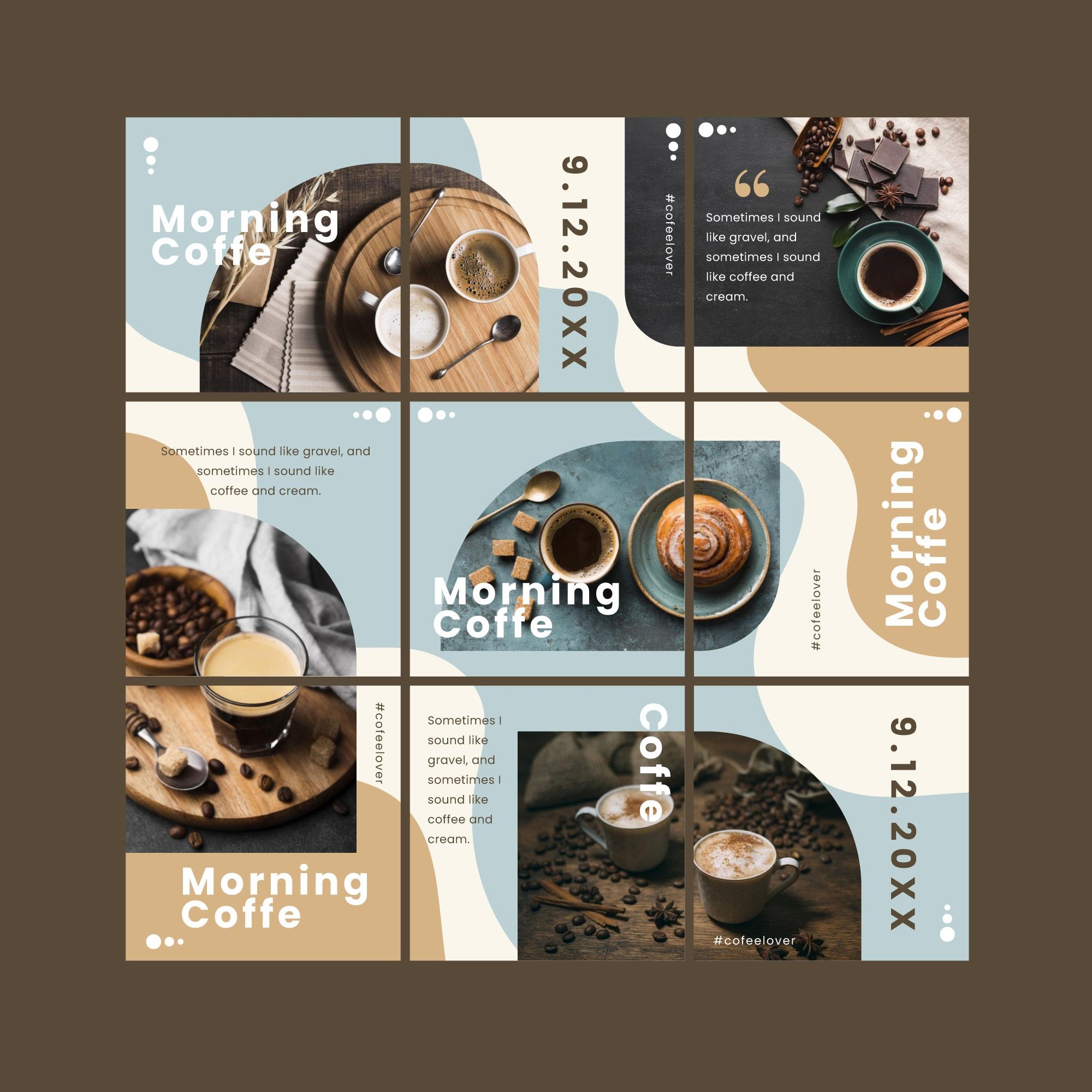 Instagram post puzzle template