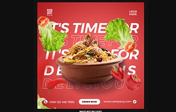 delicious-food-social-media-template post instagram