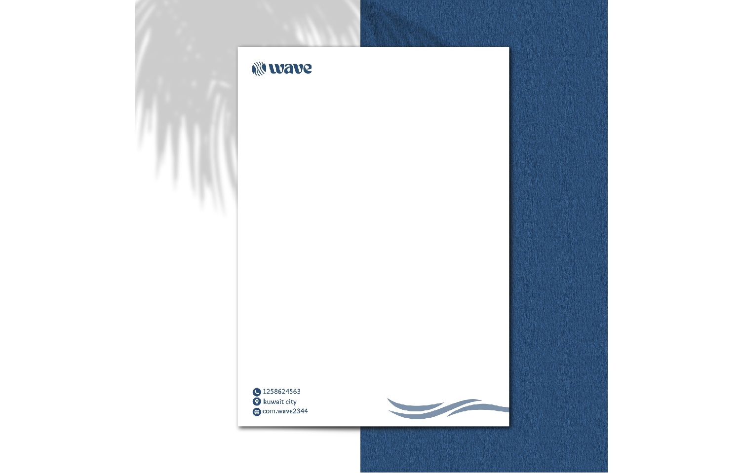 letter mockup A4