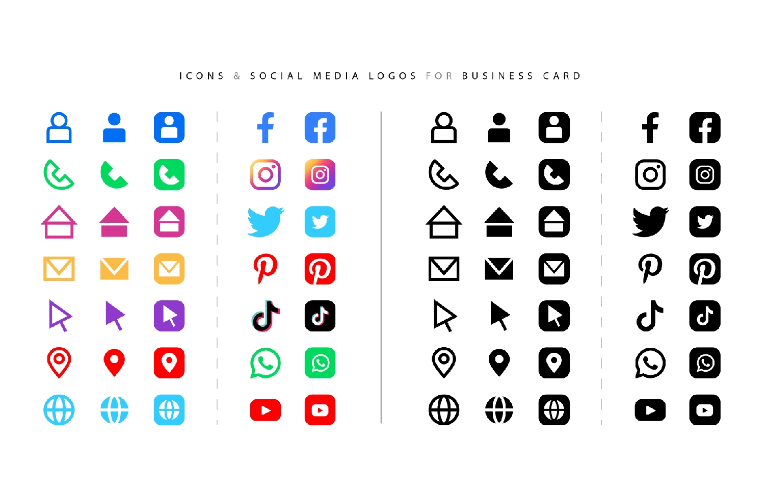 social media icons